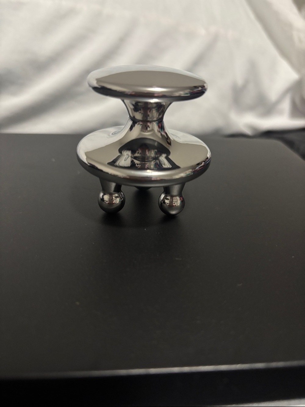 Stainless Steel Handheld 3-Point Massage Tool - Silver